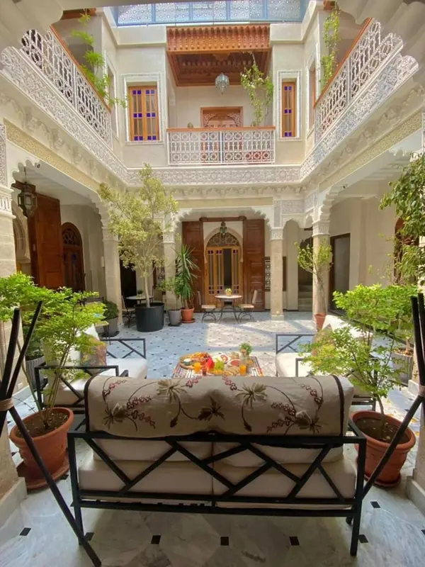 Le patio vu depuis l’étage